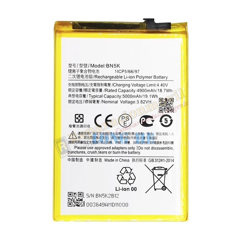 N458 Bateria Litio BN5K Para Xiaomi Redmi 12C N458 Bateria Litio BN5K Para Xiaomi Redmi 12C