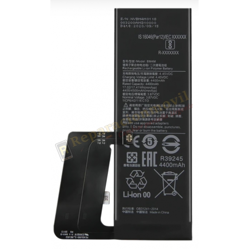 Bateria Litio Bm4m Para Xiaomi Mi 10 Pro 5G 5000mAh Bateria Litio Bm4m Para Xiaomi Mi 10 Pro 5G 5000mAh