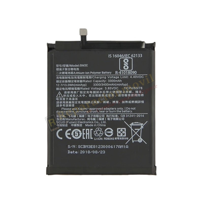 Batería BM3E Para XIAOMI MI 8 / Mi8 De 3330mAh Batería BM3E Para XIAOMI MI 8 / Mi8 De 3330mAh