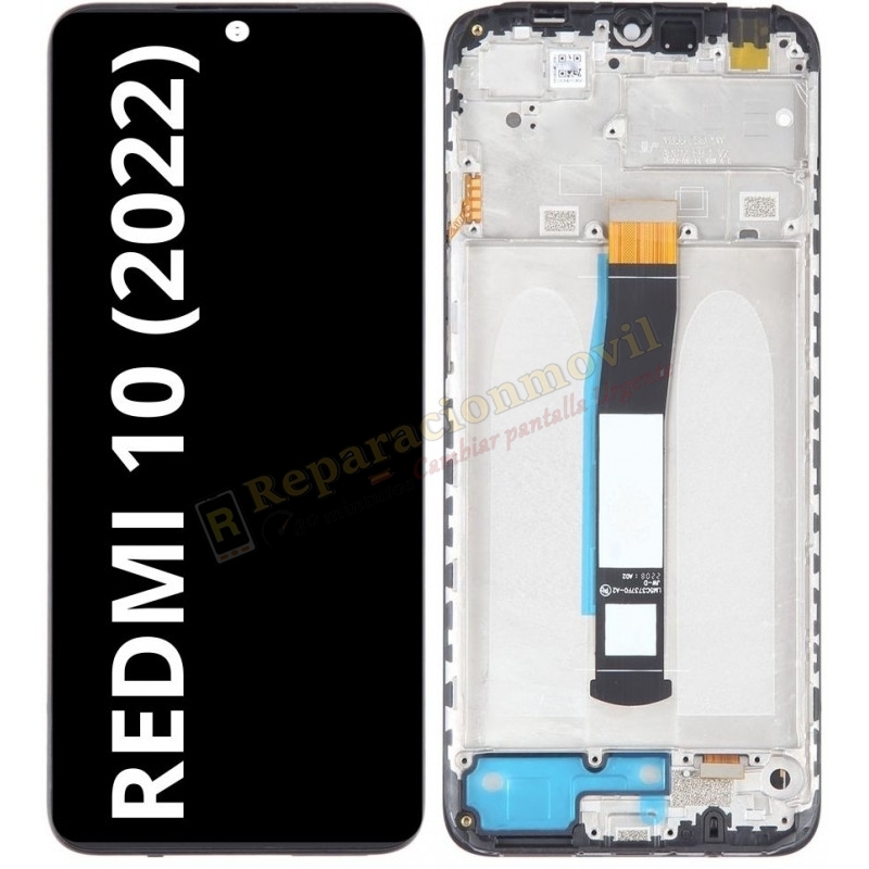 Pantalla Completa Tactil Y LCD Con Marco Para Xiaomi Redmi 10 (2022) NEGRA Pantalla Completa Tactil Y LCD Con Marco Para Xiaomi Redmi 10 (2022) NEGRA