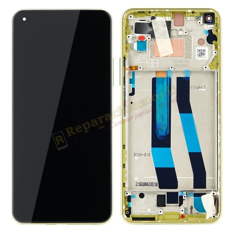 Pantalla Completa Original Con Marco Para Xiaomi Mi 11 Lite 4G / 5G Amarillo Pantalla Completa Original Con Marco Para Xiaomi Mi 11 Lite 4G / 5G Amarillo