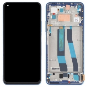 Pantalla Completa Original Con Marco Para Xiaomi Mi 11 Lite 4G / 5G Azul