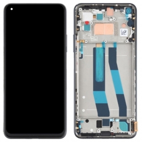 Pantalla Completa Original Con Marco Para Xiaomi Mi 11 Lite 4G / 5G Negro