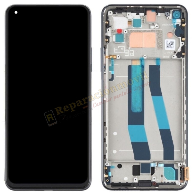 Pantalla Completa Original Con Marco Para Xiaomi Mi 11 Lite 4G / 5G Negro Pantalla Completa Original Con Marco Para Xiaomi Mi 11 Lite 4G / 5G Negro
