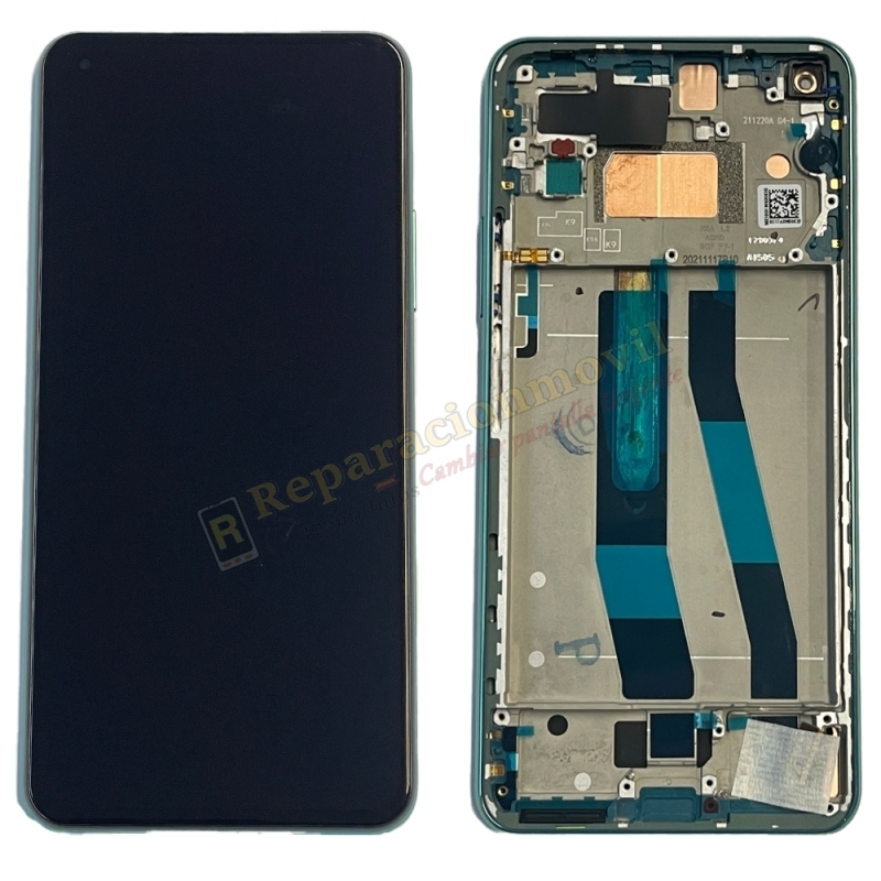 Pantalla Completa Original Con Marco Para Xiaomi Mi 11 Lite 4G / 5G Verde Pantalla Completa Original Con Marco Para Xiaomi Mi 11 Lite 4G / 5G Verde