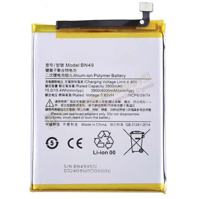 Bateria ORIGINAL BN49 Para XIAOMI REDMI 7A De 4000mAh Bateria ORIGINAL BN49 Para XIAOMI REDMI 7A De 4000mAh