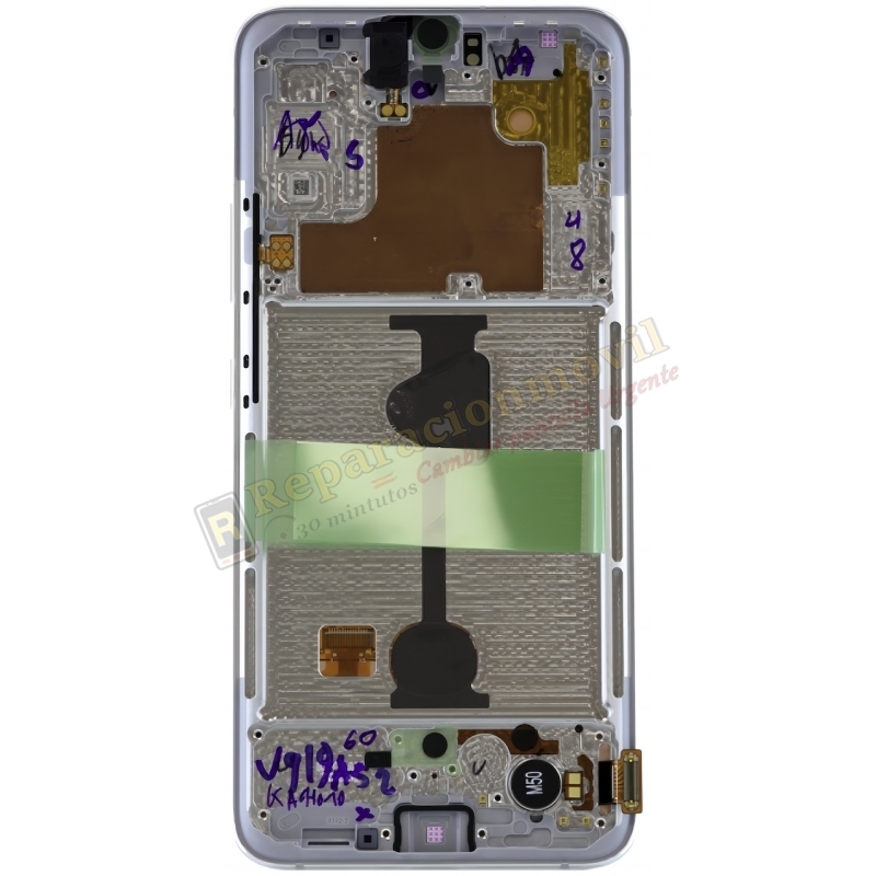 Pantalla Original Con Marco Para Samsung Galaxy A90 / A908 / A90 5G Blanco Pantalla Original Con Marco Para Samsung Galaxy A90 / A908 / A90 5G Blanco