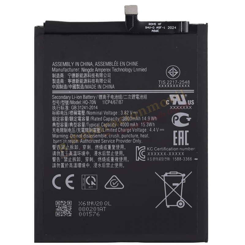 Batería Original SAMSUNG A11 / A115 HQ-70N Batería Original SAMSUNG A11 / A115 HQ-70N