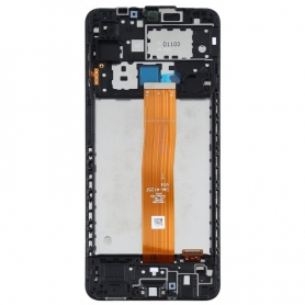 Pantalla Completa Original Con Marco Para Samsung Galaxy A12 2020 / A125 NEGRO