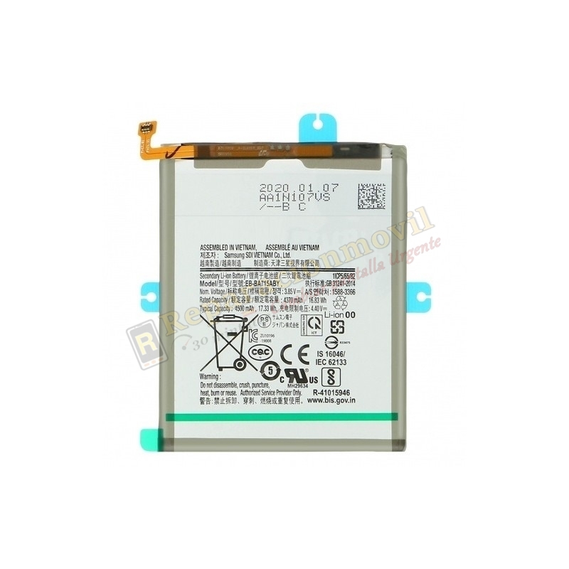 Batería Original SAMSUNG A71 / A715 EB-BA715ABY Batería Original SAMSUNG A71 / A715 EB-BA715ABY