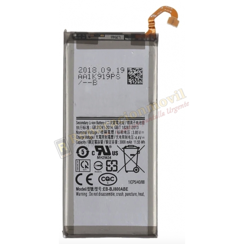 Batería Original SAMSUNG A6, A600F / J6, J600F / J800 EB-BJ800ABE Batería Original SAMSUNG A6, A600F / J6, J600F / J800 EB-BJ800ABE