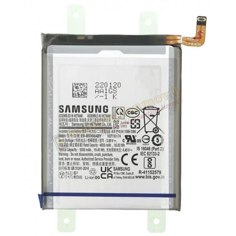 Batería Original GH82-27484A SAMSUNG S22 ULTRA / S908 EB-BS908ABY Batería Original GH82-27484A SAMSUNG S22 ULTRA / S908 EB-BS908ABY