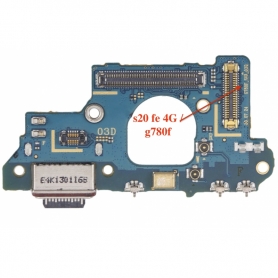 GH96-13917A Placa De Conector De Carga Tipo C Con Micrófono Para Samsung Galaxy S20 FE 4G SM-G780B