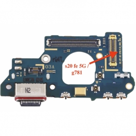GH96-13848A Placa De Conector De Carga Tipo C Con Micrófono Para Samsung Galaxy S20 FE 5G SM-G781B