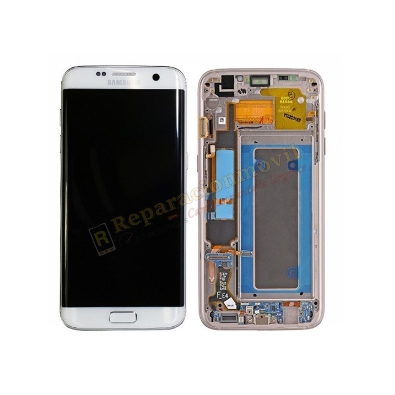 Pantalla Completa Original LCD Y Táctil Con Marco Para Samsung Galaxy S7 Edge G935f BLANCO Pantalla Completa Original LCD Y Táctil Con Marco Para Samsung Galaxy S7 Edge G935f BLANCO