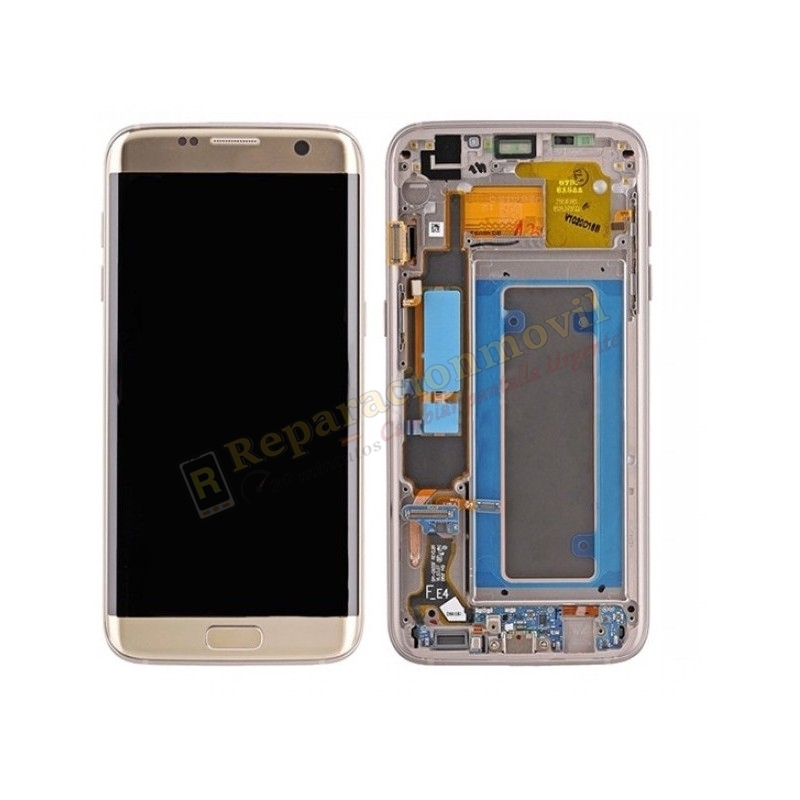 Pantalla Completa Original LCD Y Táctil Con Marco Para Samsung Galaxy S7 Edge G935f ORO Pantalla Completa Original LCD Y Táctil Con Marco Para Samsung Galaxy S7 Edge G935f ORO