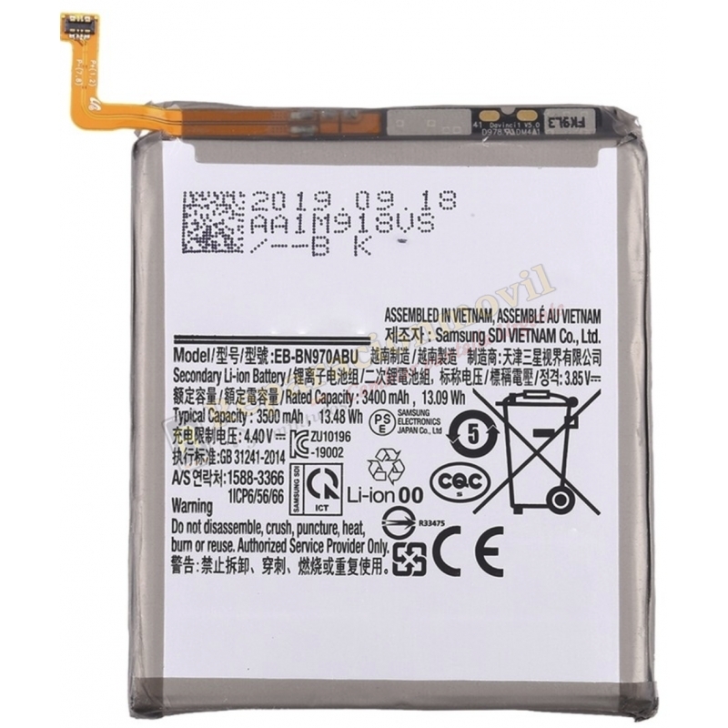 Batería Original SAMSUNG Note 10 / N970F EB-BN970ABU Batería Original SAMSUNG Note 10 / N970F EB-BN970ABU