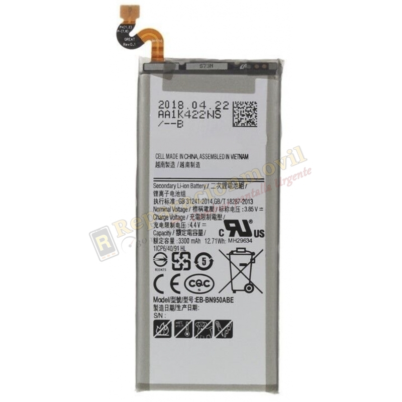 Batería Original SAMSUNG Samsung Note 8 N950F EB-BN950ABE Batería Original SAMSUNG Samsung Note 8 N950F EB-BN950ABE