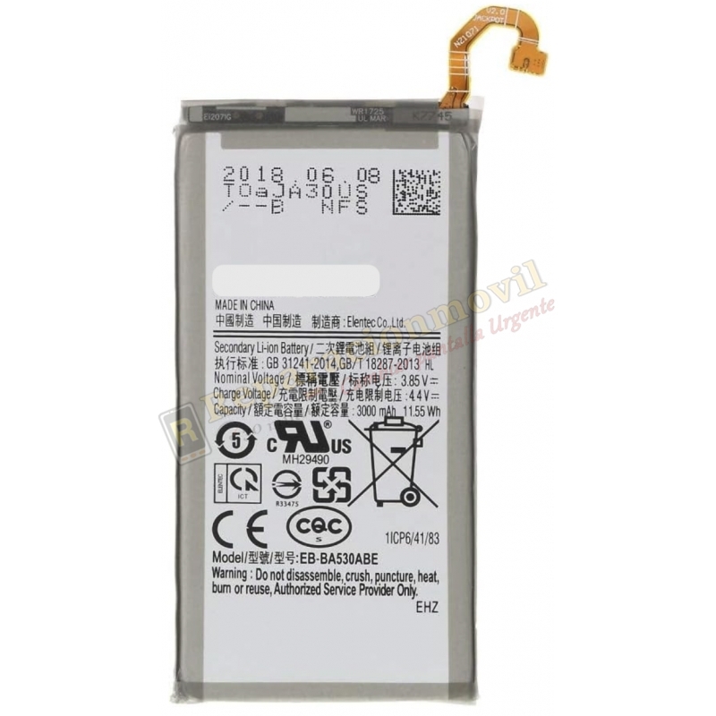 Batería Original SAMSUNG A8 2018 / A5 2018 A530 EB-BA530ABE Batería Original SAMSUNG A8 2018 / A5 2018 A530 EB-BA530ABE
