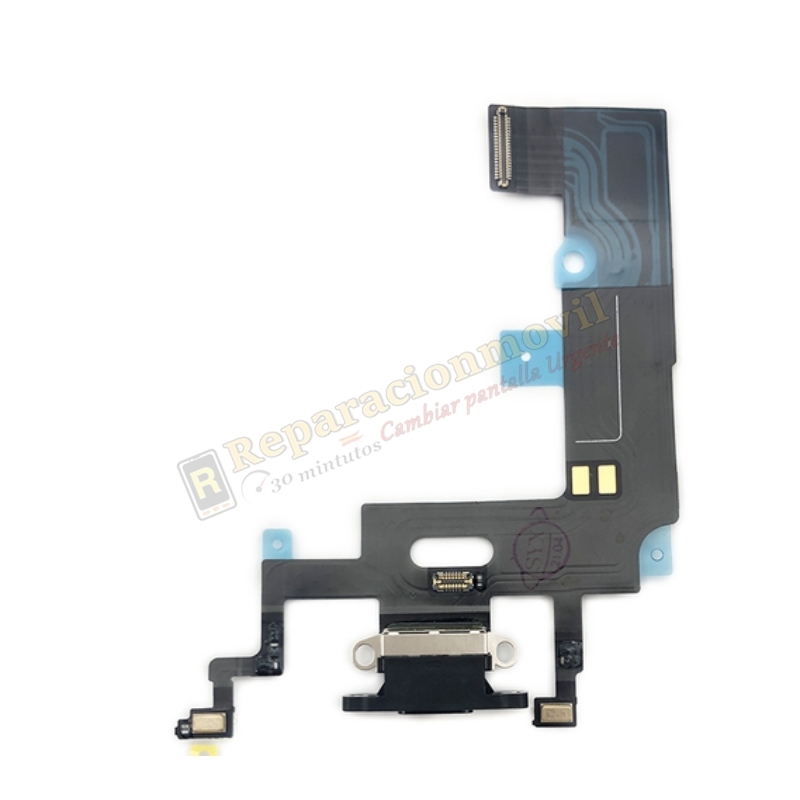 Flex De Conector De Carga Lightning Y Micrófono Para IPhone XR Original NEGRO Flex De Conector De Carga Lightning Y Micrófono Para IPhone XR Original NEGRO