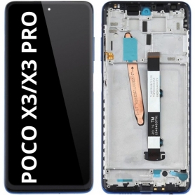 Pantalla Completa Tactil Y LCD Con Marco Para Xiaomi Poco X3 / X3 PRO (NEGRO)