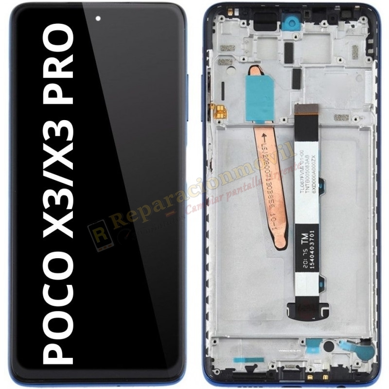 Pantalla Completa Tactil Y LCD Con Marco Para Xiaomi Poco X3 / X3 PRO (AZUL) Pantalla Completa Tactil Y LCD Con Marco Para Xiaomi Poco X3 / X3 PRO (AZUL)