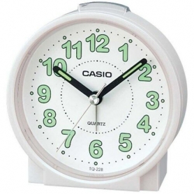 ES7B DESPERTADOR CASIO TQ228 BLANCO