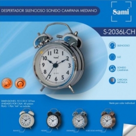 ES22B DESPERTADOR SAMI S2036L PLATEADO