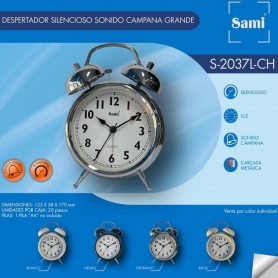 ES24B DESPERTADOR SAMI S2037L PLATEADO