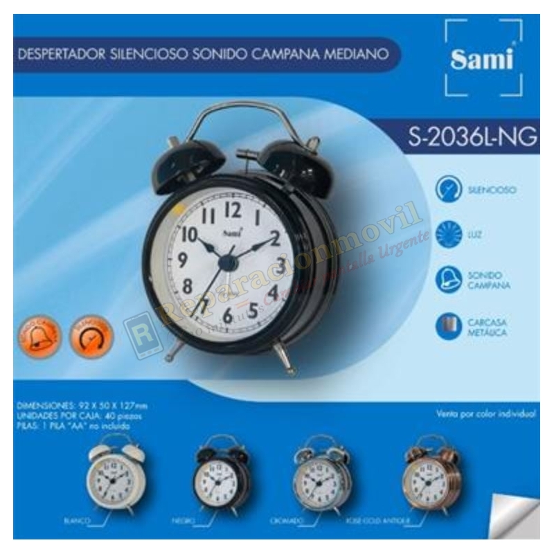 ES21B DESPERTADOR SAMI S2036L NEGRO ES21B DESPERTADOR SAMI S2036L NEGRO