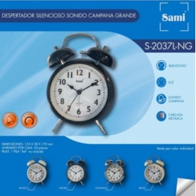 ES23B DESPERTADOR SAMI S2037L NEGRO