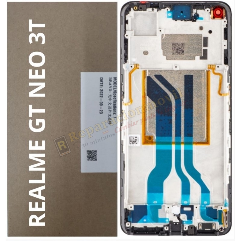 Pantalla Completa Amoled Y Táctil Con Marco Original Para Realme GT Neo 3T RMX3372, RMX3371 Pantalla Completa Amoled Y Táctil Con Marco Original Para Realme GT Neo 3T RMX3372, RMX3371