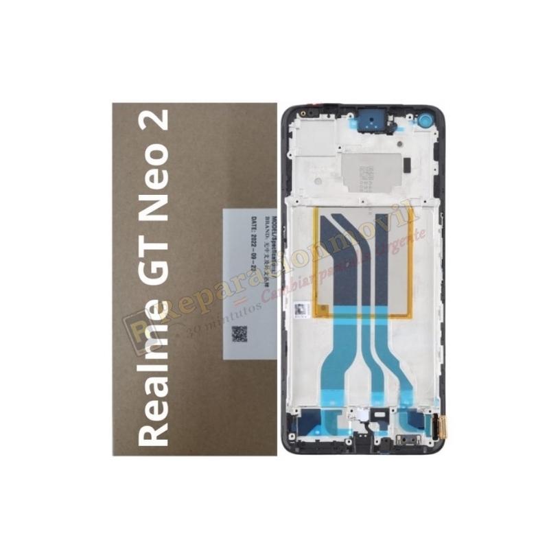 Pantalla Completa Original Servicepack Para Oppo realme gt neo 2/gt 2 Con Marco Pantalla Completa Original Servicepack Para Oppo realme gt neo 2/gt 2 Con Marco