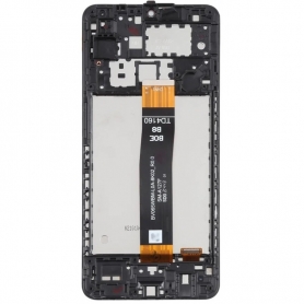 Pantalla Completa Con Marco ORIGINAL Para Samsung Galaxy A12 2021 / A127 NEGRO Versión BOE B6