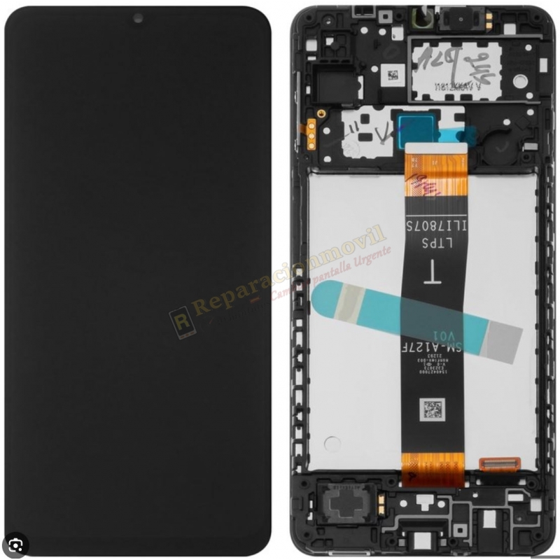 Pantalla Completa Con Marco ORIGINAL Para Samsung Galaxy A12 2021 / A127 NEGRO Versión T Pantalla Completa Con Marco ORIGINAL Para Samsung Galaxy A12 2021 / A127 NEGRO Versión T
