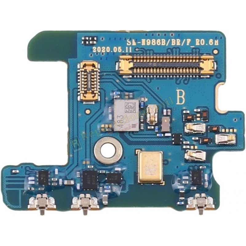 Modulo de Conexión y Microfono para Samsung Galaxy Note 20 SM-N980F abajo Modulo de Conexión y Microfono para Samsung Galaxy Note 20 SM-N980F abajo