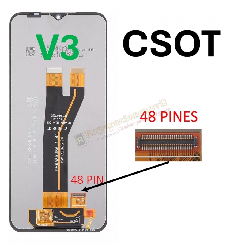 V3 S-859 SM-M146B/A146B/A145F (M14 5G //A14 5G/4G 2023) BLACK (NF) Versión CSOT V3 S-859 SM-M146B/A146B/A145F (M14 5G //A14 5G/4G 2023) BLACK (NF) Versión CSOT