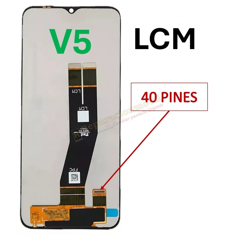 V5 Cobo SM-A145P/A145R Pantalla Samsung A14 4G (Conector Corto) 40pines Versión Negra V5 Cobo SM-A145P/A145R Pantalla Samsung A14 4G (Conector Corto) 40pines Versión Negra