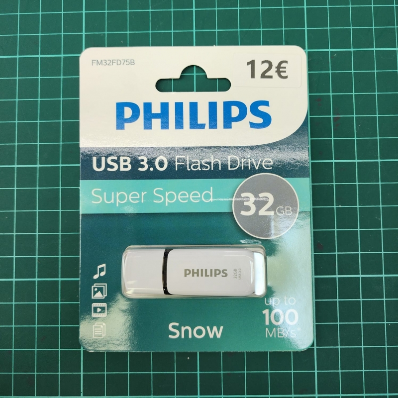 PABLO FM32FD75B/00 Memoria USB 32GB 3.0 PHILIPS PABLO FM32FD75B/00 Memoria USB 32GB 3.0 PHILIPS