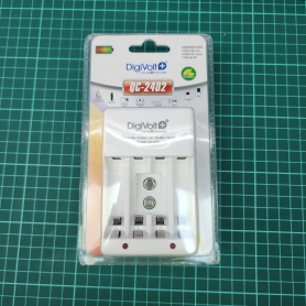 PABLO QC-2402 Cargador de Pilas Recargables AA y AAA DIGIVOLT