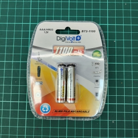 PABLO BT2-1100 Pilas Recargables AAA X2 DIGIVOLT