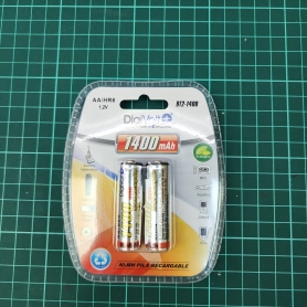 PABLO BT2-1400 Pilas Recargables AA X2 DIGIVOLT