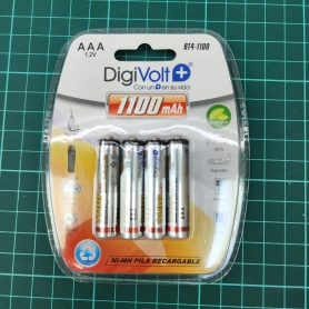 PABLO BT4-1100 Pilas Recargables AA X4 DIGIVOLT