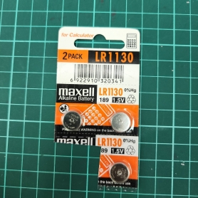 PABLO Pila LR1130 / AG10 / LR1131 / 189 / 1.5V Litio Botón MAXELL