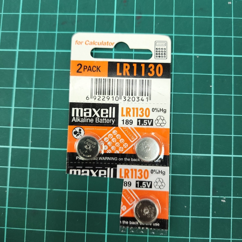 PABLO Pila LR1130 / AG10 / LR1131 / 189 / 1.5V Litio Botón MAXELL PABLO Pila LR1130 / AG10 / LR1131 / 189 / 1.5V Litio Botón MAXELL