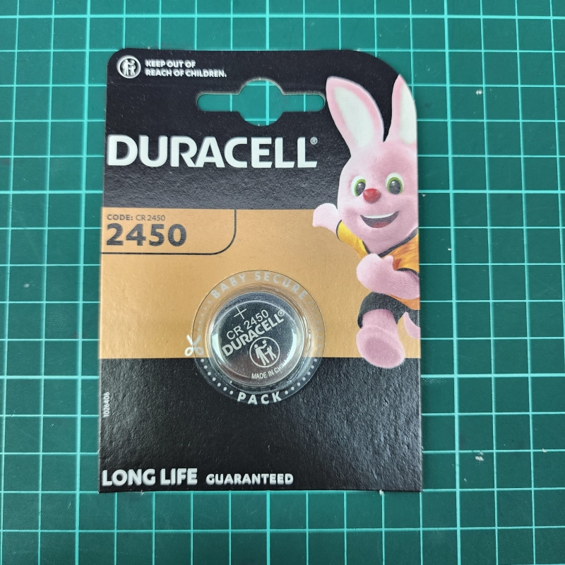 PABLO CR2450 Pila 3V Litio Botón DURACELL PABLO CR2450 Pila 3V Litio Botón DURACELL