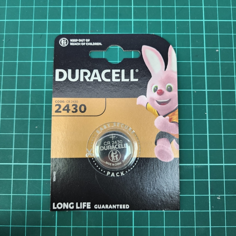 PABLO CR2430 Pila 3V Litio Botón DURACELL PABLO CR2430 Pila 3V Litio Botón DURACELL
