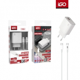 IGO2 21626 CARGADOR CON CABLE TIPO C PD35W