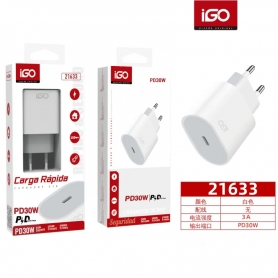 IGO2 21633 CARGADOR TIPO C CARGA RAPIDA PD30W