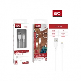 IGO2 21143 CABLE USB A LIGHTNING CARGA RAPIDA 3A